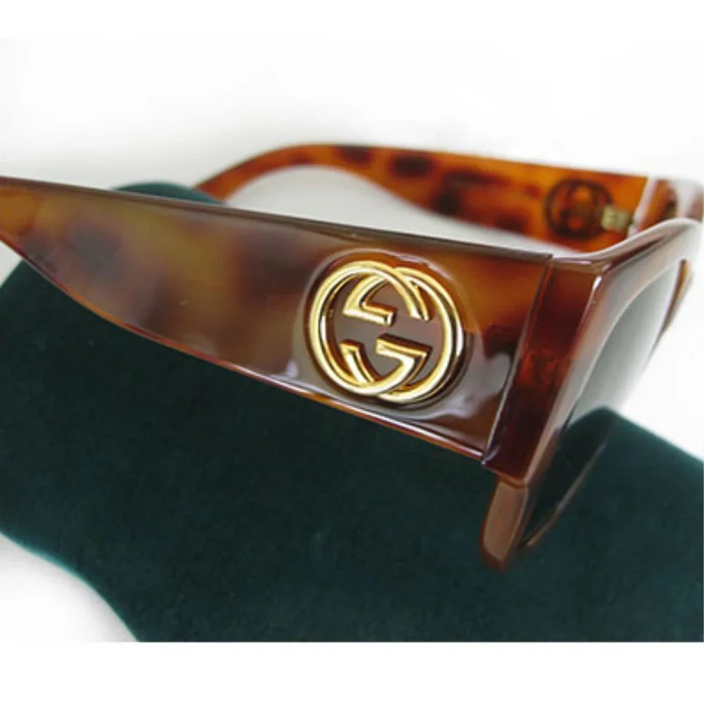 GUCCI Gold logo sunglasses